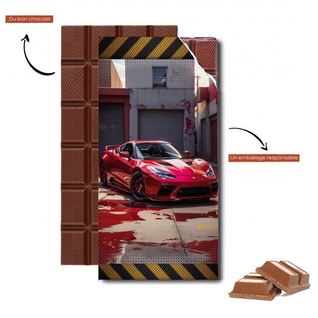 Tablette de chocolat personnalisé Racing Speed Car V1