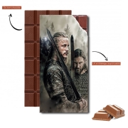 Tablette de chocolat personnalisé Ragnar And Rollo vikings