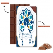 Tablette de chocolat personnalisé Ramadan Kareem Blue