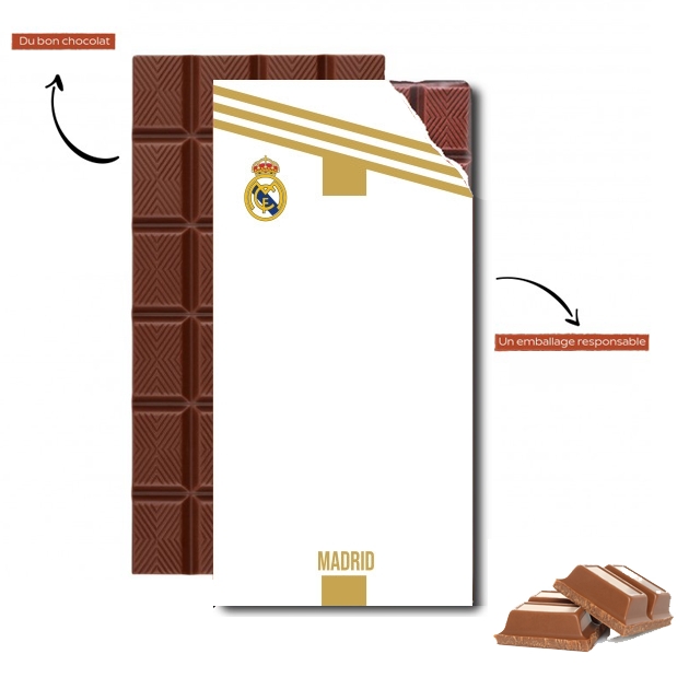Tablette de chocolat personnalisé Real Madrid Maillot Football