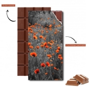 Tablette de chocolat personnalisé Red and Black Field