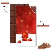Tablette de chocolat personnalisé Red Christmas