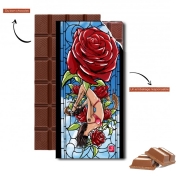 Tablette de chocolat personnalisé Red Roses