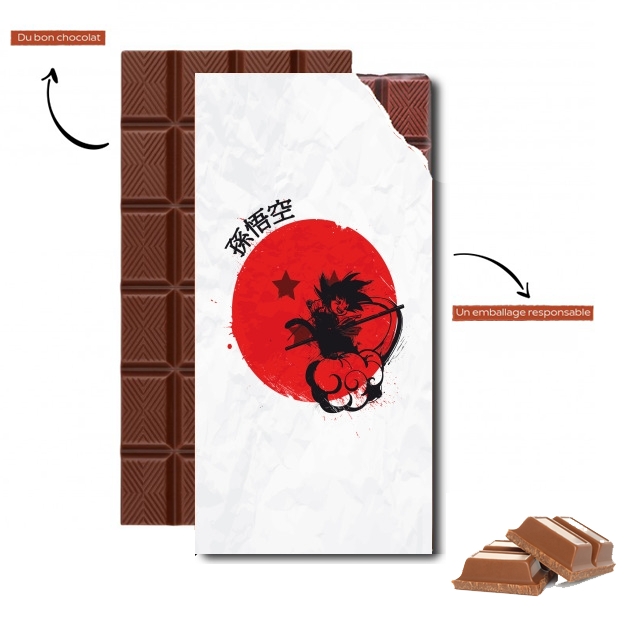 Tablette de chocolat personnalisé Red Sun Young Monkey