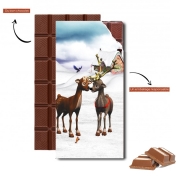 Tablette de chocolat personnalisé Reindeers Love