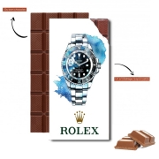 Tablette de chocolat personnalisé Rolex Watch Artwork