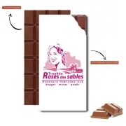 Tablette de chocolat personnalisé Rose des sables