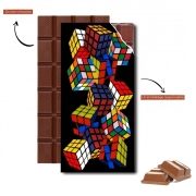 Tablette de chocolat personnalisé Rubiks Cube