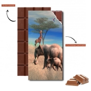 Tablette de chocolat personnalisé Safari