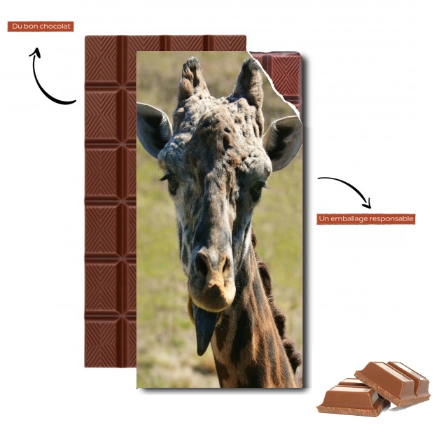Tablette de chocolat personnalisé Sassy Pants Giraffe