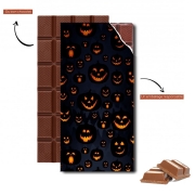 Tablette de chocolat personnalisé Scary Halloween Pumpkin