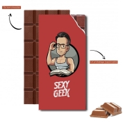 Tablette de chocolat personnalisé Sexy geek
