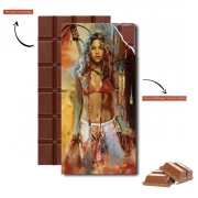 Tablette de chocolat personnalisé Shakira Painting