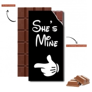 Tablette de chocolat personnalisé She's mine - Elle est à Moi Amour Amoureux