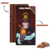 Tablette de chocolat personnalisé Shinra kusakabe fire force