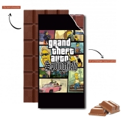 Tablette de chocolat personnalisé Simpsons Springfield Feat GTA