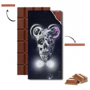 Tablette de chocolat personnalisé Skull Mickey Mechanics in space