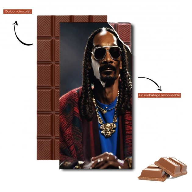 Tablette de chocolat personnalisé Snoop Gangsta V1