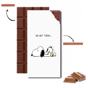 Tablette de chocolat personnalisé Snoopy No Not Today