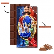 Tablette de chocolat personnalisé Sonic 2 Tails x knuckles