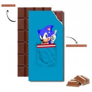 Tablette de chocolat personnalisé Sonic in the pocket