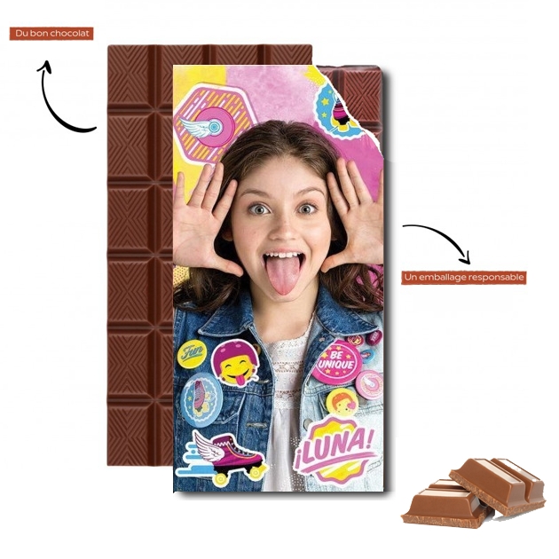 Tablette de chocolat personnalisé Soy Luna Collage Fan