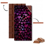 Tablette de chocolat personnalisé Space Hearts