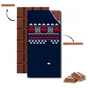 Tablette de chocolat personnalisé Space Invaders