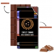 Tablette de chocolat personnalisé Starfleet command Star trek