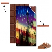 Tablette de chocolat personnalisé Statue de la liberté