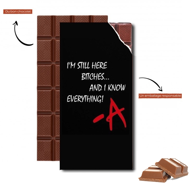 Tablette de chocolat personnalisé Still Here - Pretty Little Liars