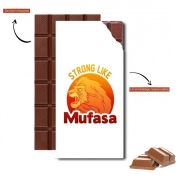 Tablette de chocolat personnalisé Strong like Mufasa