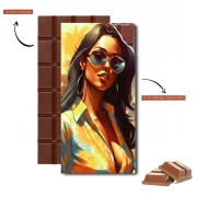 Tablette de chocolat personnalisé Summer beauty