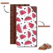 Tablette de chocolat personnalisé Summer pattern with watermelon