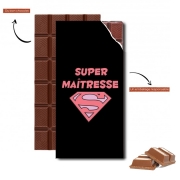 Tablette de chocolat personnalisé Super maitresse