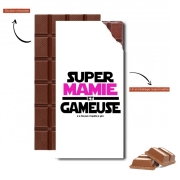 Tablette de chocolat personnalisé Super mamie et gameuse - Cadeau grand mère