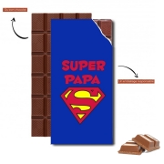 Tablette de chocolat personnalisé Super PAPA