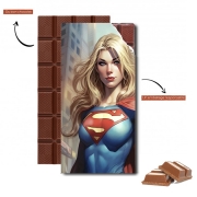 Tablette de chocolat personnalisé Supergirl V2
