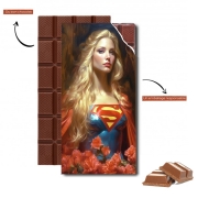 Tablette de chocolat personnalisé Supergirl V3