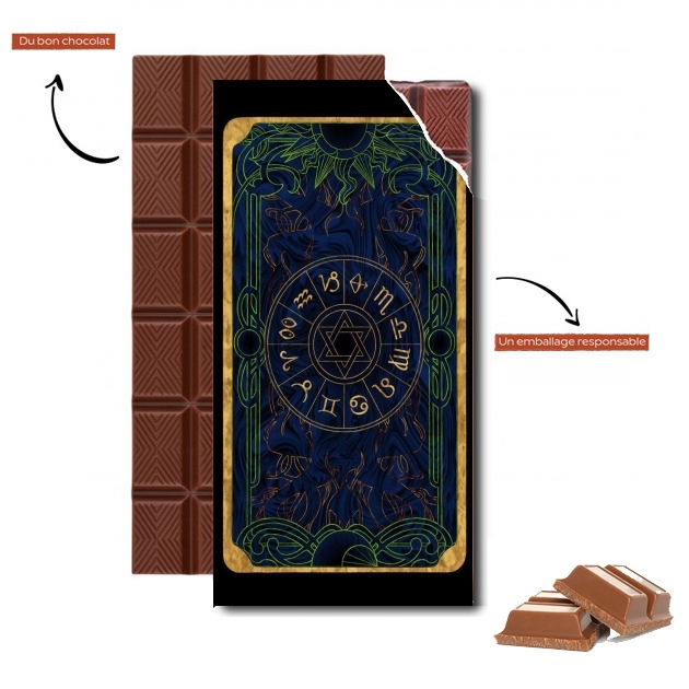 Tablette de chocolat personnalisé Tarot Card