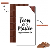 Tablette de chocolat personnalisé Team de la mariée