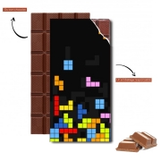Tablette de chocolat personnalisé Tetris Like