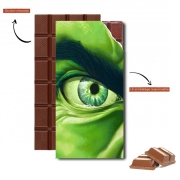 Tablette de chocolat personnalisé The Angry Green V2