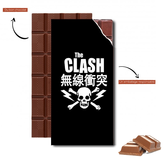 Tablette de chocolat personnalisé the clash punk asiatique