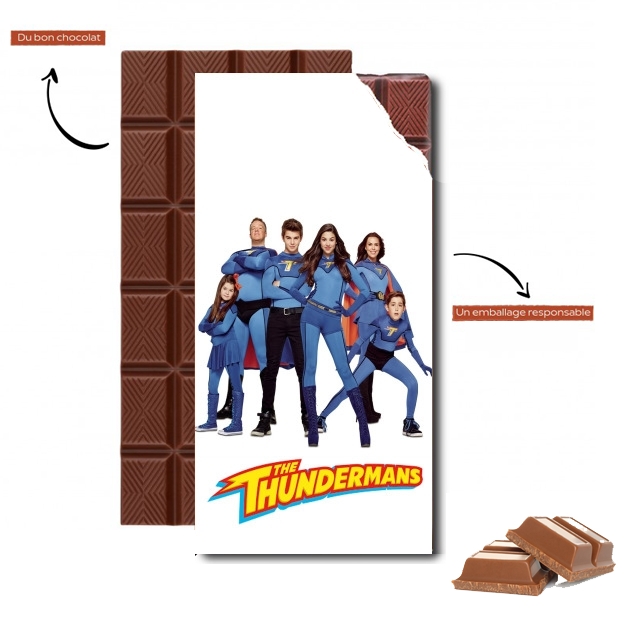 Tablette de chocolat personnalisé Thunderman