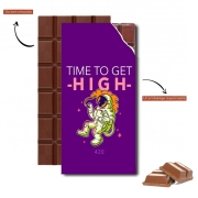 Tablette de chocolat personnalisé Time to get high WEED