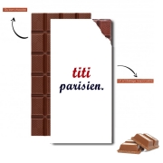 Tablette de chocolat personnalisé titi parisien