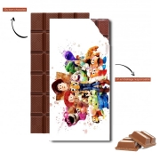 Tablette de chocolat personnalisé Toy Story Watercolor
