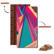 Tablette de chocolat personnalisé Triangles Intensive Full