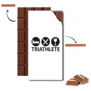 Tablette de chocolat personnalisé Triathlète Apéro du sport